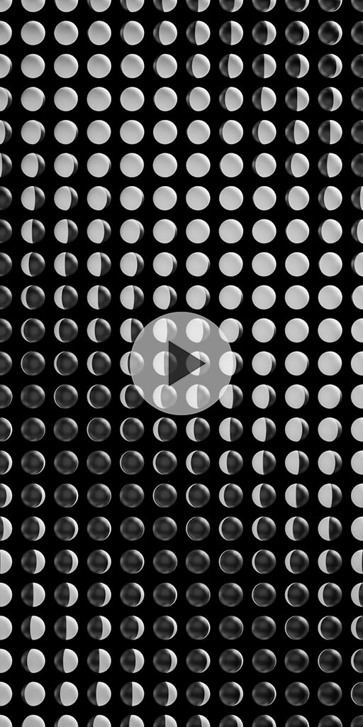 Black-and-white balls. Live wallpaper for Lenovo phones