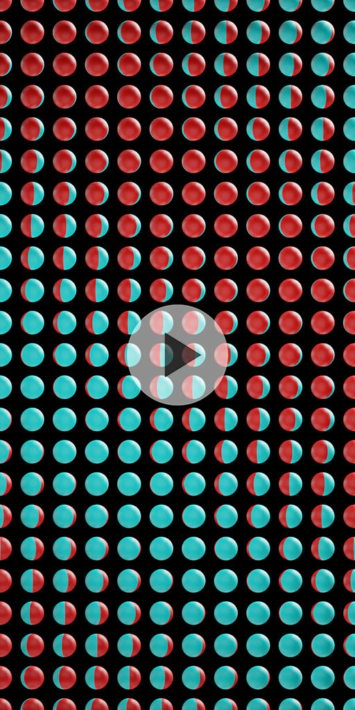 Blue-and-red balls. Live wallpaper for Lenovo phones