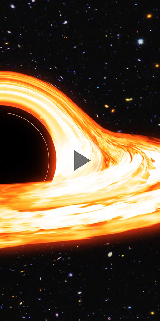 Part of black hole. Live wallpaper for Android