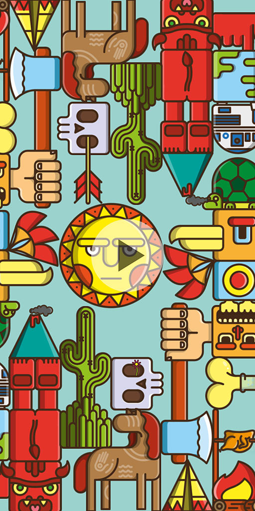 Totem pattern. Live wallpaper for Android