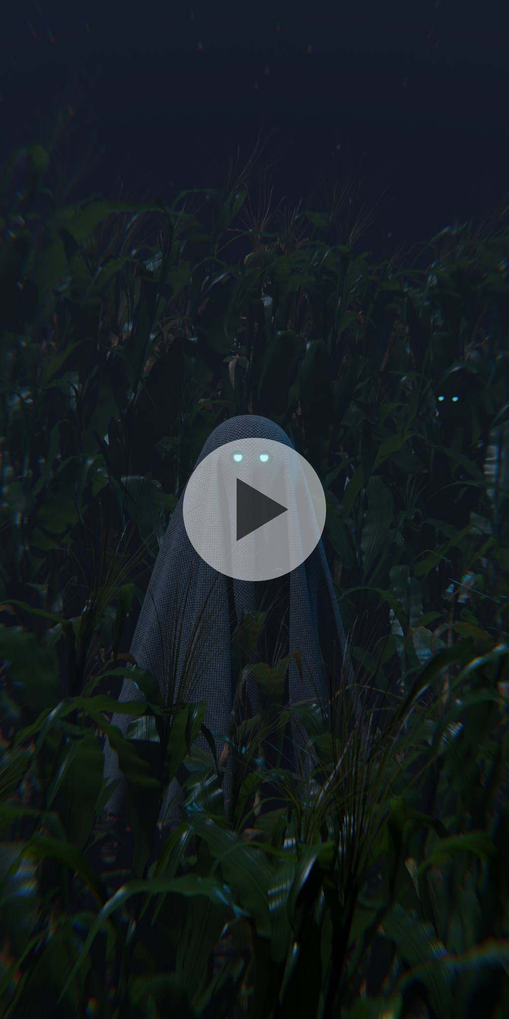 Ghost in cornfield. Live wallpaper for Samsung phones