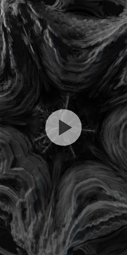 Infinity fractal. Black live wallpaper