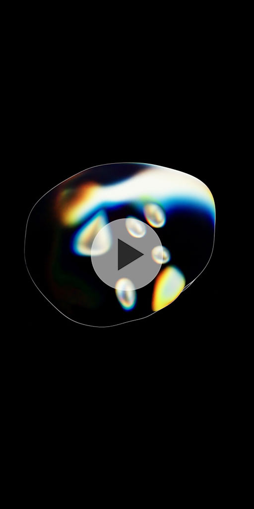 Abstract liquid bubble. Live wallpaper for Lenovo phones