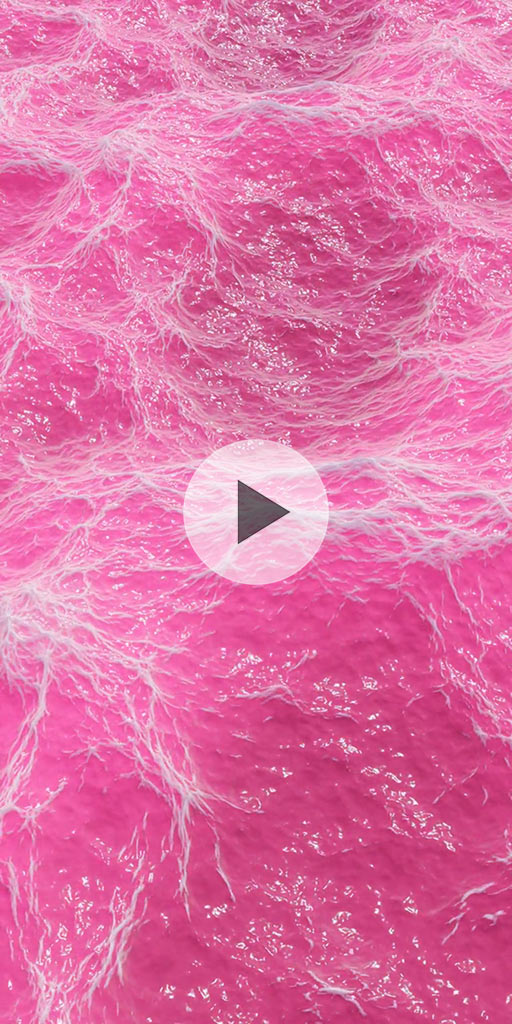 Ocean. Pink water. Live wallpaper for Xaomi phones