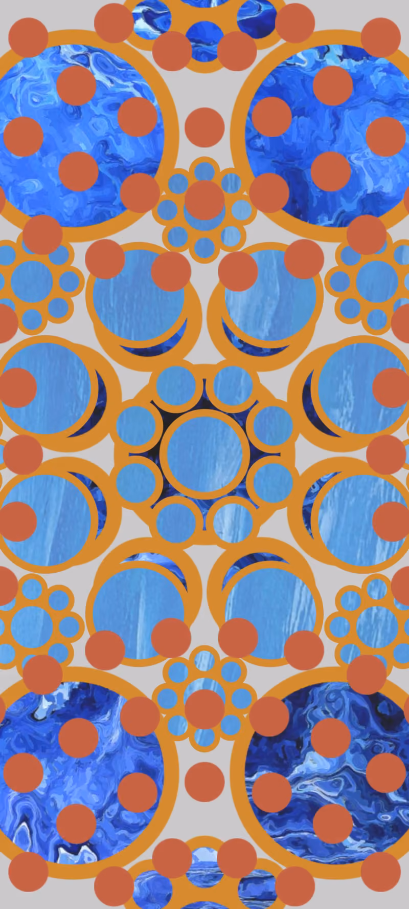 Geometric abstraction from circles.