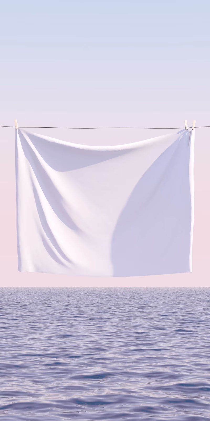 Soft bed sheets ripple and fold in a seamless loop.