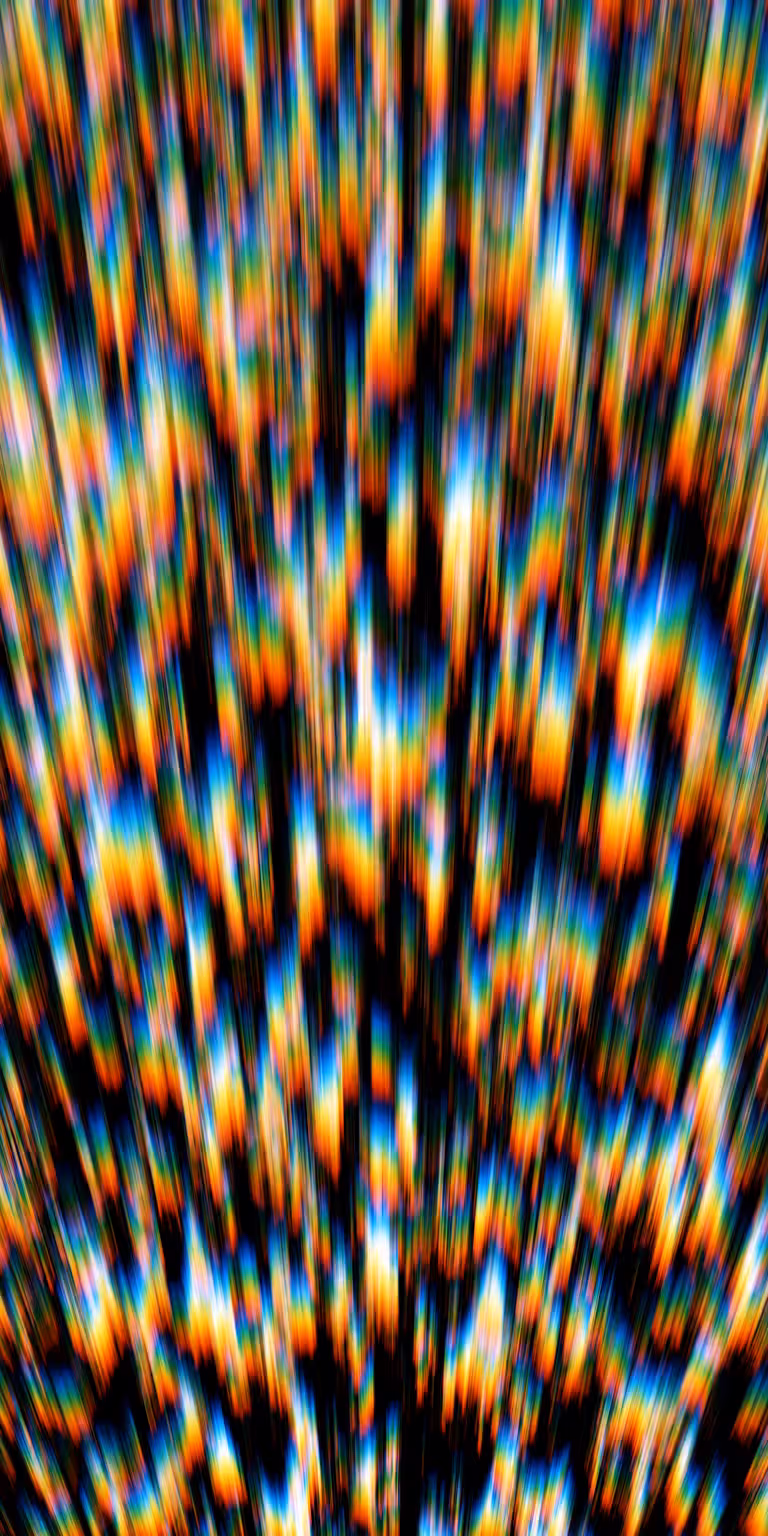Flowing distortions bend and shift the colors.