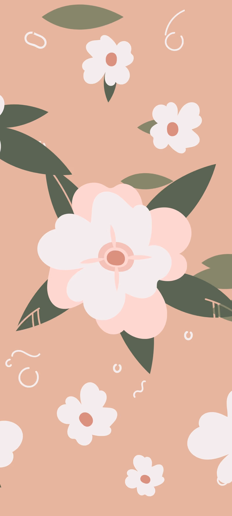 Stylized flowers.