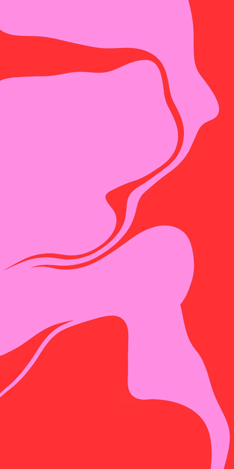 Colorful ribbons flow and transform into abstract shapes.
