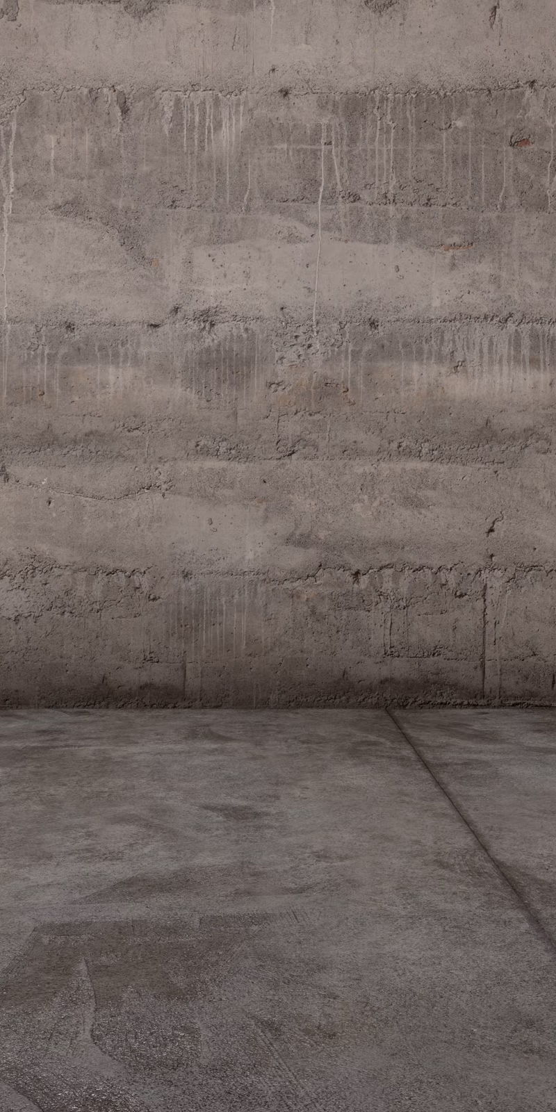 A plastic bag floats above a concrete surface.