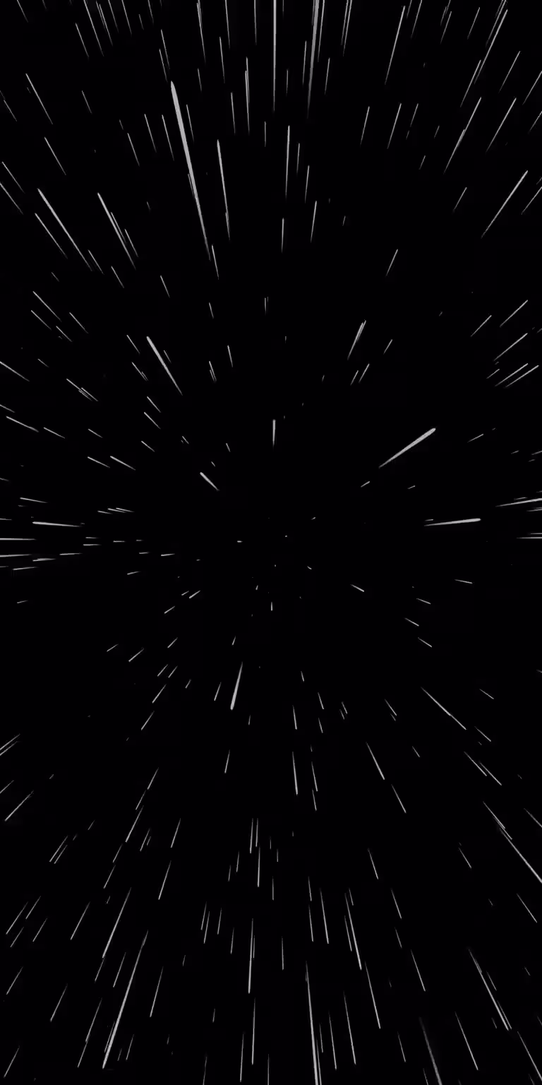 Flying through space screensaver. Stars in lines. Like in DOS and Microsoft Windows.