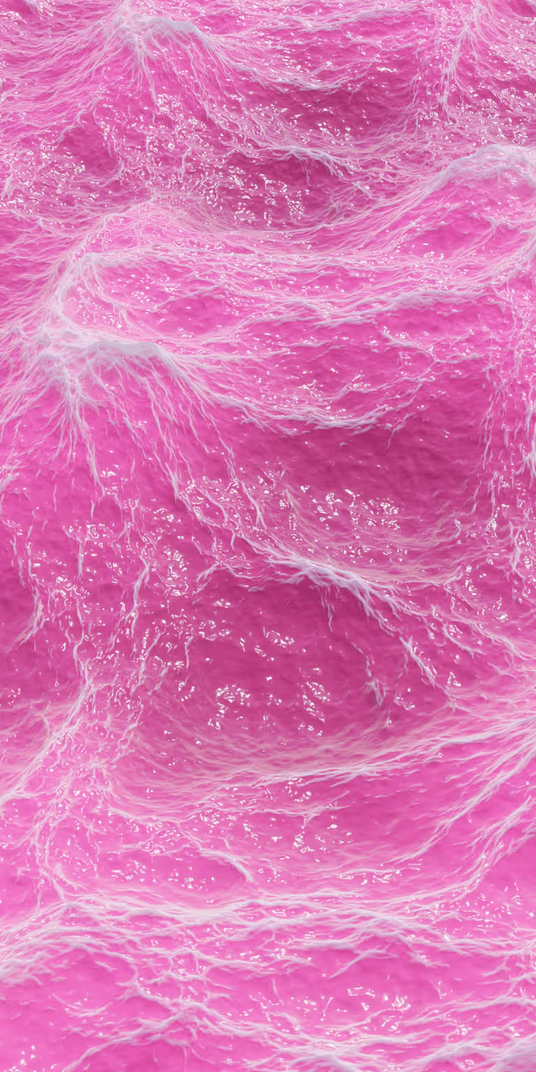 Pink ocean waves roll in a seamless loop.